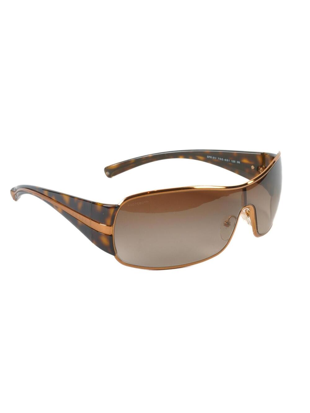 Prada SPR611 Brown Wrap Sunglasses 37521